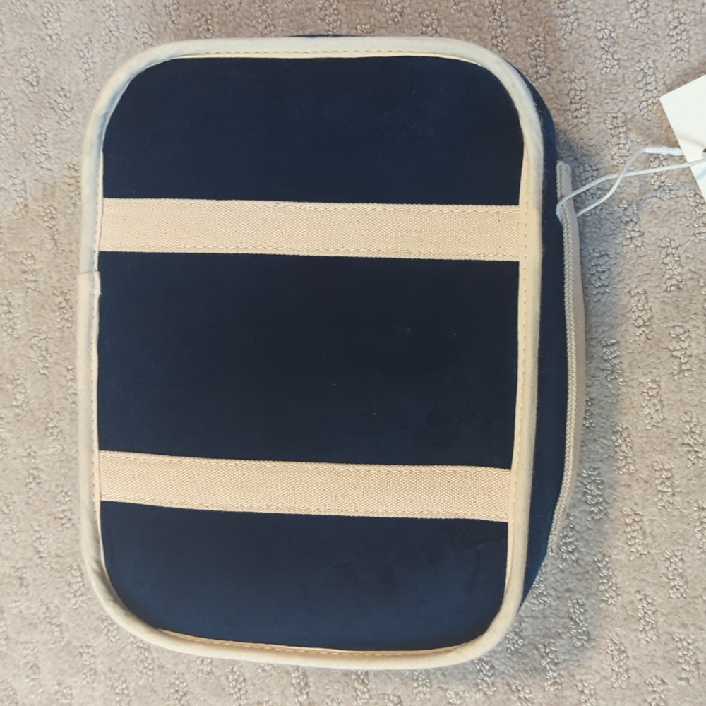 Sezane Mini Travel Bag in Blue Velvet - Picture 6 of 7